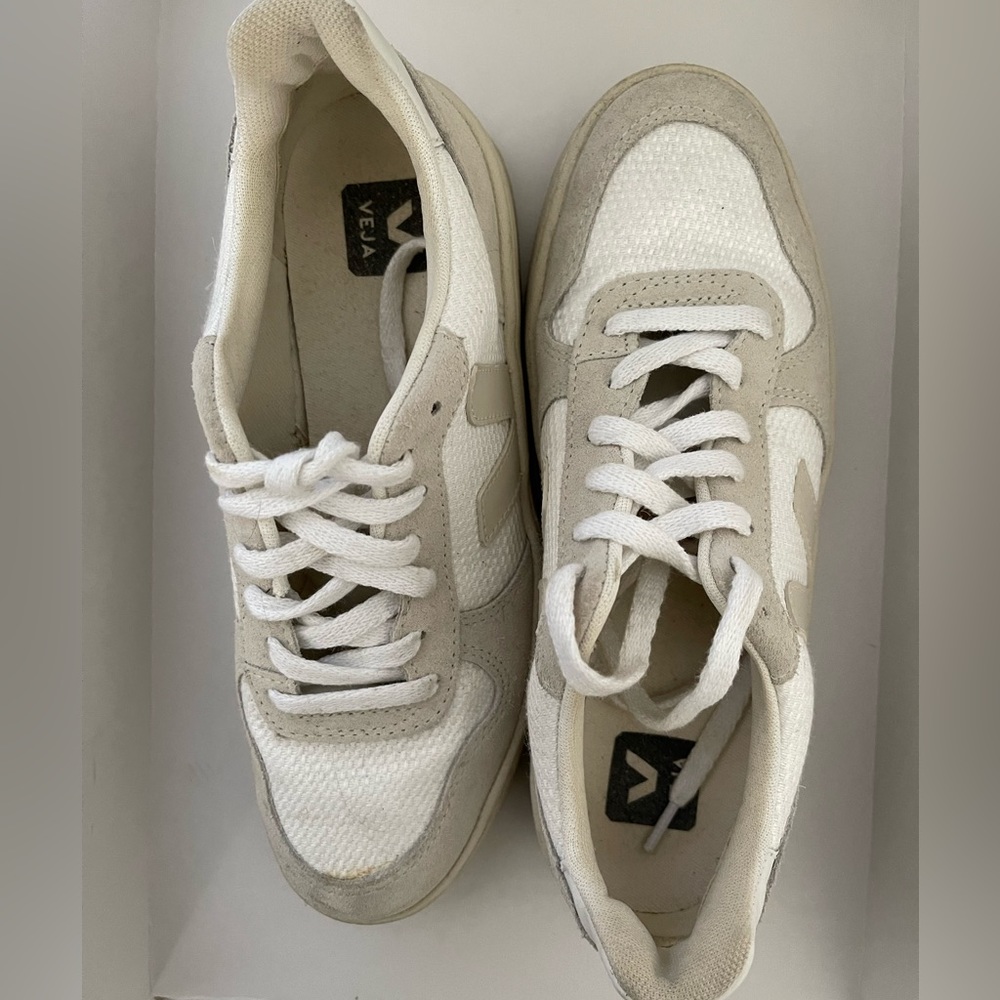 Veja white and gray sneakers size US 6 (runs more like a size 6.5-7)